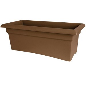 Bloem Terrabox 9.8 in. H X 11.7 in. W X 26.3 in. D Resin Veranda Planter Chocolate - 1 of 1