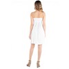 Maternity Knee Length Strapless Mini Dress - 24seven Comfort Apparel™ - 3 of 4