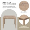 YOOCOZZ  6-Piece Dining Set with Table, Chairs & Bench - 4 of 4