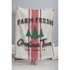 Monika Strigel FARMHOUSE SHABBY SIGN FRESH TREES 56"x46" Woven Throw Blanket - Deny Designs - 3 of 4