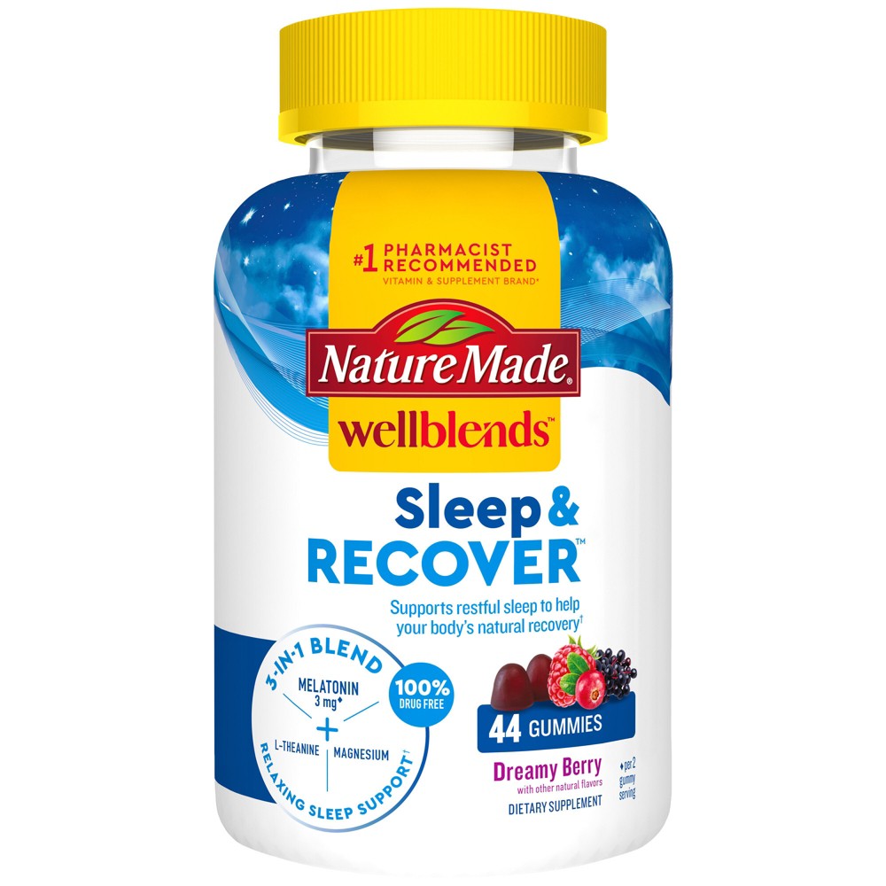 Photos - Vitamins & Minerals Nature Made Wellblends Sleep and Recover Sleep Aid Gummies with Melatonin,