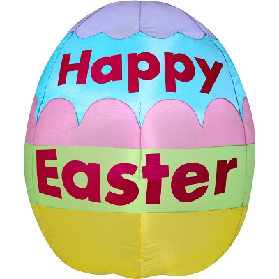 Gemmy Airblown Inflatable Easter Egg, 2.5 ft Tall, Pink