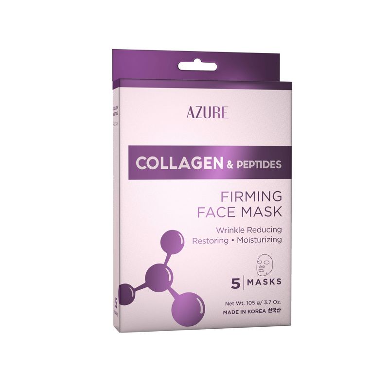 Azure Skincare Collagen and Peptides Sheet Mask - 3.7oz, 1 of 5