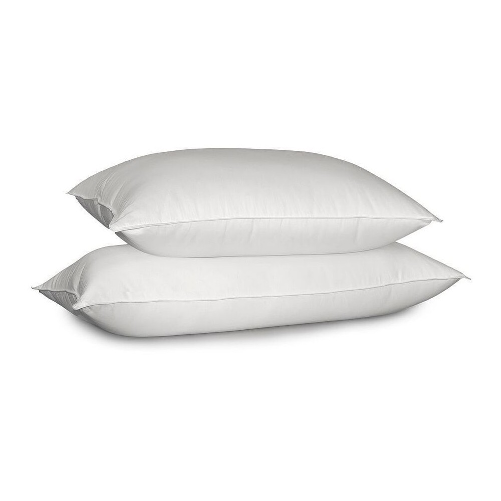 Blue Ridge Home Fashions Naples Siberian Down Pillow (Standard/Queen) White: 700 Thread Count Cotton Shell, Duck Feather Blend