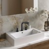 Cobbe Double Handle Bathroom Sink Faucet Spout 360 Degree Swivel 3-Hole 8 Inch Widespread Faucet Matte Black - 2 of 4