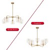 Rennnsan Orvani 33" W 5 -Light Glass Dimmable Contemporary Bubble Chandelier in Gold & Black - 2 of 4
