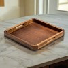 Kalmar Home Acacia Wood Square Serving Tray - 2 of 4