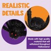 Joyfy 2 Packs 5 Ft Scary Giant Spider Halloween Outdoor Decor, Fake Hairy Black Spider Haunted House Props Creepy Yard Lawn Party Indoor Supplies - 4 of 4
