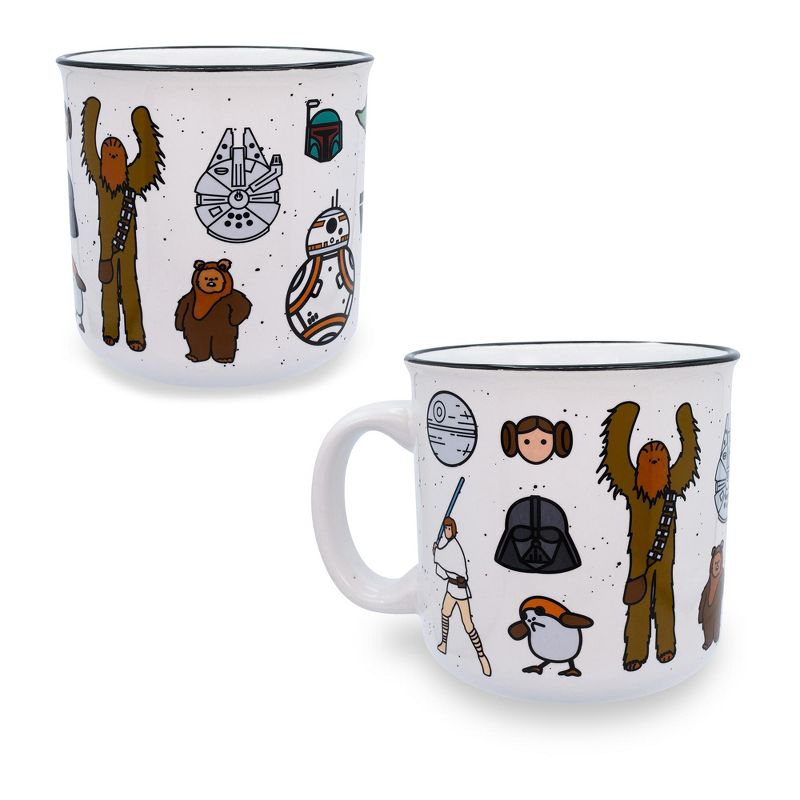 Silver Buffalo Star Wars Characters Ceramic Camper Mug | Holds 20 Ounces, 2 of 7