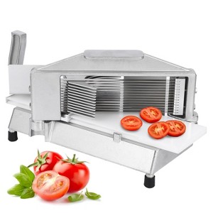 Commercial Tomato Slicer, Stainless Steel Commercial Tomato Slicer 3/16", with Built-in Cutting Board for Restaurant or Home Use - 1 of 4