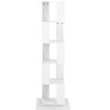 Sapphtopaz Modern Rotating Bookshelf with Storage Cabinet Open Showcase with Acrylic Plate Versatile Creative Home Decor for Living Room - 3 of 4