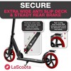 Lascoota Kick Scooter for Adults & Teens. Lightweight Foldable Adult Scooter with Large Sturdy Wheels 220lbs (Teen, Red) - 4 of 4
