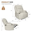 Electric Power Recliners with Massage and Heat Adjustable Armchair with Cup Stand, Ideal for Living Room, Office, Bedroom - 4 of 4