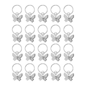 Unique Bargains Halloween Christmas Butterfly Hair Cuffs Dreadlock 20 Pcs - 1 of 4