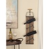 Industrial Wood Wall Wine Rack Brown - Olivia & May - 2 of 4