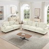 AENKYO Oversized Modular Sofa Set with Removable Ruffles & Ottoman, Large Seater, Deep Seat Corner Sofa with Chenille Fabric for Office, Living Room - 3 of 4
