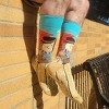 Humpty Dumpty Sits in a Chair Socks (Men's Sizes Adult Large) from the Sock Panda - 2 of 4