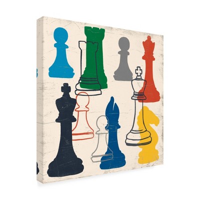 Trademark Fine Art -June Erica Vess  'Game Time I' Canvas Art