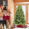 SEVOBAL Artificial Trees 4FT Artificial Christmas Tree Pre-Lit Christmas Tree with 527 Tips Xmas Tree Holiday Decoration, Green, 23.5"*8"*48" - 4 of 4