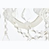 Elegant Lighting Maria Theresa 3 light white Wall Sconce Clear Royal Cut Crystal - 3 of 4