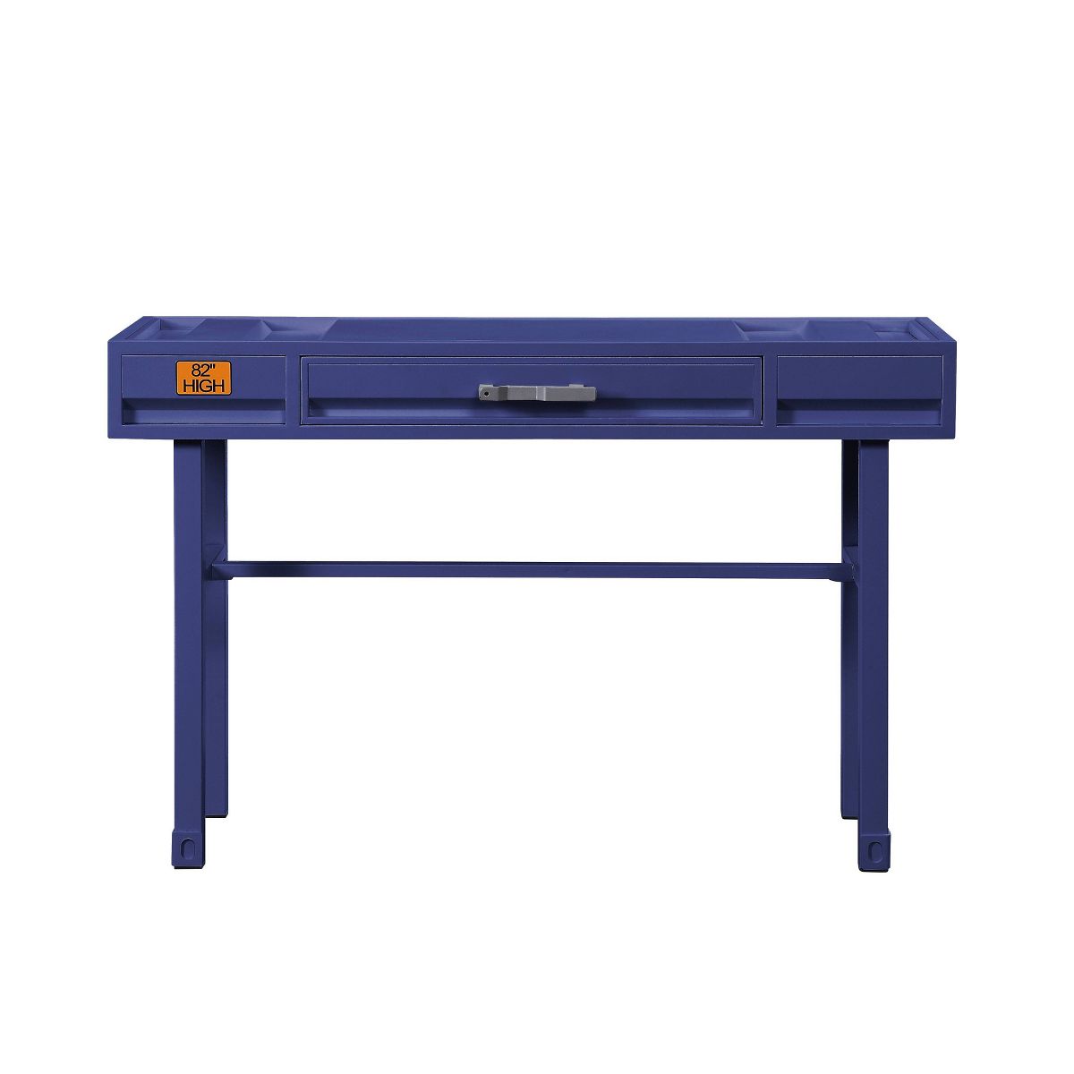 Cargo Vanity Table Blue with Drawer - Acme Furniture: Dressing Table, Metal Frame - thumbnail 2