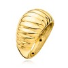 Ross-Simons Italian 18kt Yellow Gold Electroform Ribbed Dome Ring - 3 of 4