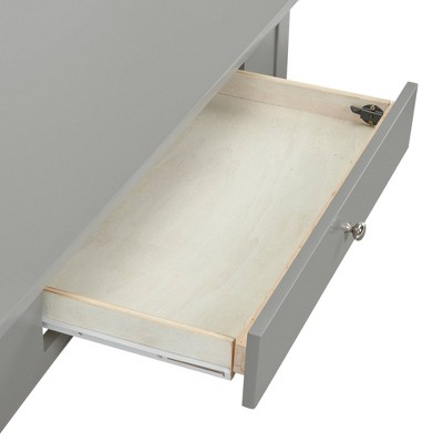 Transitional Gray 44'' Shaker Cottage Desk with Drawer