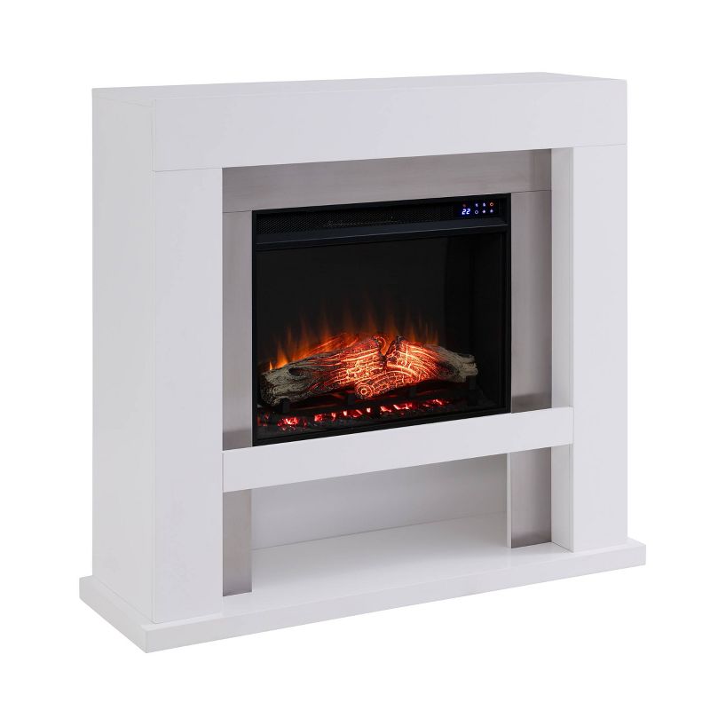 Lockman Stainless Steel Fireplace White - Aiden Lane, 3 of 17