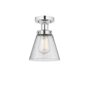 Cone - 1 Light Semi-Flush Mount In Industrial Style-8.25 Inches Tall and 6.5 Inches Wide - 1 of 1