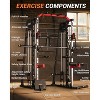 Smith Machine for Home Gym, Multifunctional Strength Training Power Cage with T Bar, LAT-Pull Down System and Cable System, 2200 Lbs Squat Rack - 3 of 4