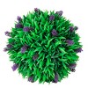 vidaXL Artificial Plant Set of 2 Green & Purple Polyethylene Medium - 2 of 3