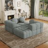 MAYEERTY Luxury 103" Sectional Sofa - Right Recliner, 3 Pillows - Modern Home - 2 of 4