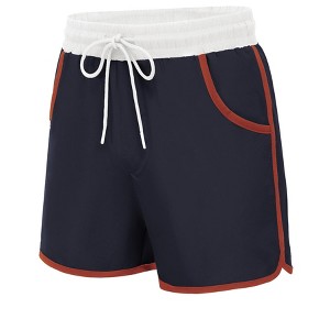 COOFANDY Men's Swim Trunks Quick Dry Swimsuit Color Block Board Short Bathing Suit Swimwear with Mesh Liner - 1 of 3