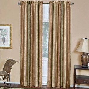 GoodGram Ombre Crushed Satin Sheer Single Window Curtains & Valances - 1 of 4