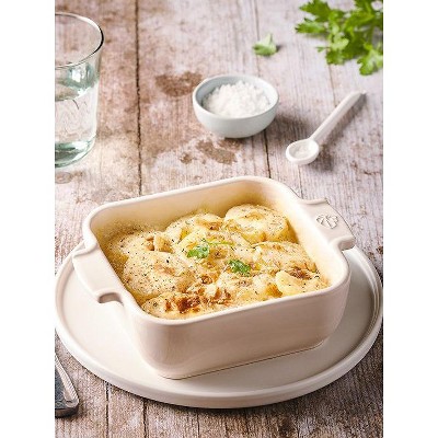 Peugeot Ecru Ceramic Non-Stick Petite Square Baking Dish