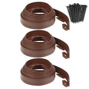 Unique Bargains Outdoor Plastic Garden Edging - 1 of 4
