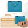Unique Bargains Leather Slim ID Card Business Card Holder Wallets with 24 Slots 4" x 3" 2 Pcs - 2 of 4