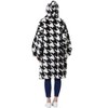 Catalonia Houndstooth Oversized Super Soft Warm Blanket Hoodie Sweatshirt for Women Wife, Giant Flush Pullover with Large Front Pocket - 2 of 4
