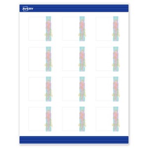 Avery Square Business Cards, Floral Design, 2" x 2", 120 Total - 1 of 4