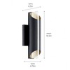 Kichler Lighting Astalis 1 - Light Wall Light in  Textured/Black - 3 of 4