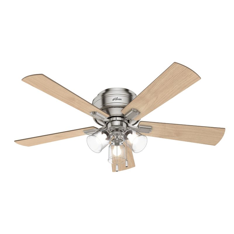 52" Crestfield Low Profile Ceiling Fan (Includes LED Light Bulb) - Hunter Fan, 1 of 20