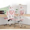 Fontoi Task and Office Chairs, Comfy Computer Desk Chair with Flip-up Armrests, Home Office Desk Chair with Headrest, Pink, 25.6"*27.2"*44.9" - 4 of 4
