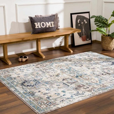 Hauteloom Cabacungan Gray & Blue Washable Area Rug