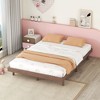 NicBex Modern Floating Platform Bed Frame,Solid Wood Platform Bed Frame with Wooden Slats,Under Bed Storage,Easy Assembly,White/Gray/Walnut - 4 of 4