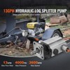VEVOR Hydraulic Wood Log Splitter Pump Kit, 13 GPM, 2 Stage 4000 PSI Aluminum Hydraulic Gear Pump, with Coupling Installation Base, Silver - 3 of 4
