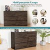 ORRD Dark Gray Sideboard Buffet Cabinet with 6 Drawers, Multi-Use Storage Dresser for Dining Room, Kitchen, Living Room, Bedroom or Hallway - 2 of 4