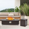 COZONY 36/48/56" Propane Fire Pit Table, 50,000 BTU Dual-Use Outdoor Heater with Wind Guard & Cover - 4 of 4