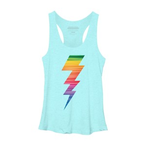 Adult Design By Humans Lightning Bolt Thunder Storm Pride By heybert00 Racerback Tank Top - 1 of 2