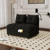 KTMBDW Multi-Function Folding Ottoman Breathable velvet Couch Bed with Adjustable Backrest, Convertible Chair for Living Room Apartment Office - 3 of 4