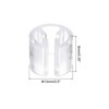 Unique Bargains Plastic Reusable Easy to Recognize Clothes Hanger Sizer Marker Garment Color Coding Clear 100 Pcs - 2 of 4